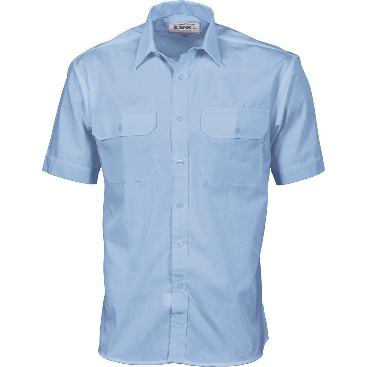 DNC Polyester Cotton Short Sleeve Work Shirt - 3211-Queensland Workwear Supplies
