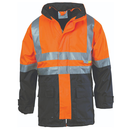 DNC Taped HiVis 2-Tone "4in1" Breathable Jacket - 3864-Queensland Workwear Supplies