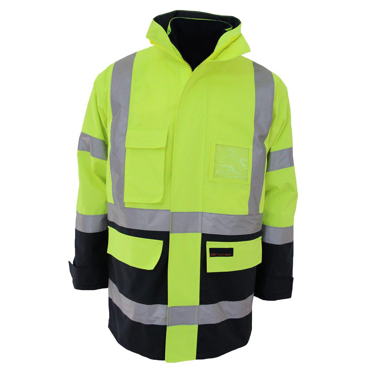 DNC Taped HiVis 2-Tone "6in1"Jacket - 3964-Queensland Workwear Supplies