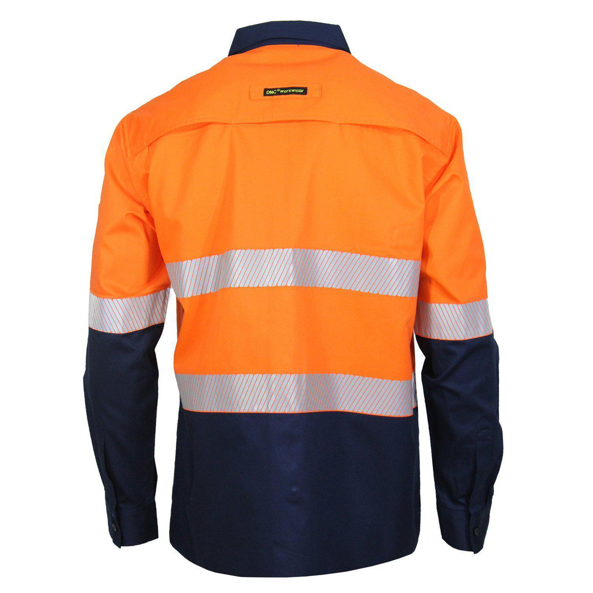 DNC Taped HiVis 2-Tone Segment Cool-Breeze Long Sleeve Light Weight Shirt - 3648-Queensland Workwear Supplies
