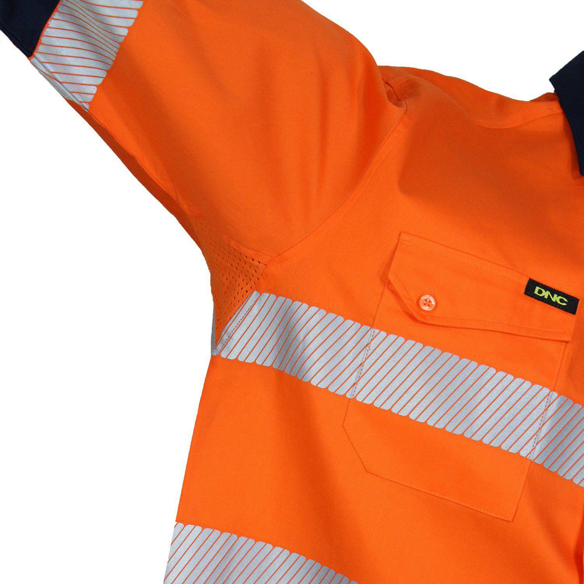 DNC Taped HiVis 2-Tone Segment Cool-Breeze Long Sleeve Light Weight Shirt - 3648-Queensland Workwear Supplies