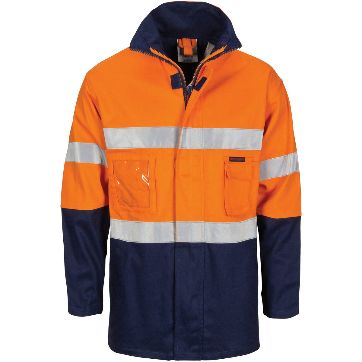 DNC Taped HiVis "2in1" Cotton Drill Jacket - 3767-Queensland Workwear Supplies