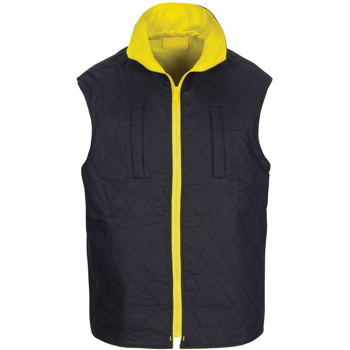 DNC Taped HiVis Reversible Vest - 3765-Queensland Workwear Supplies