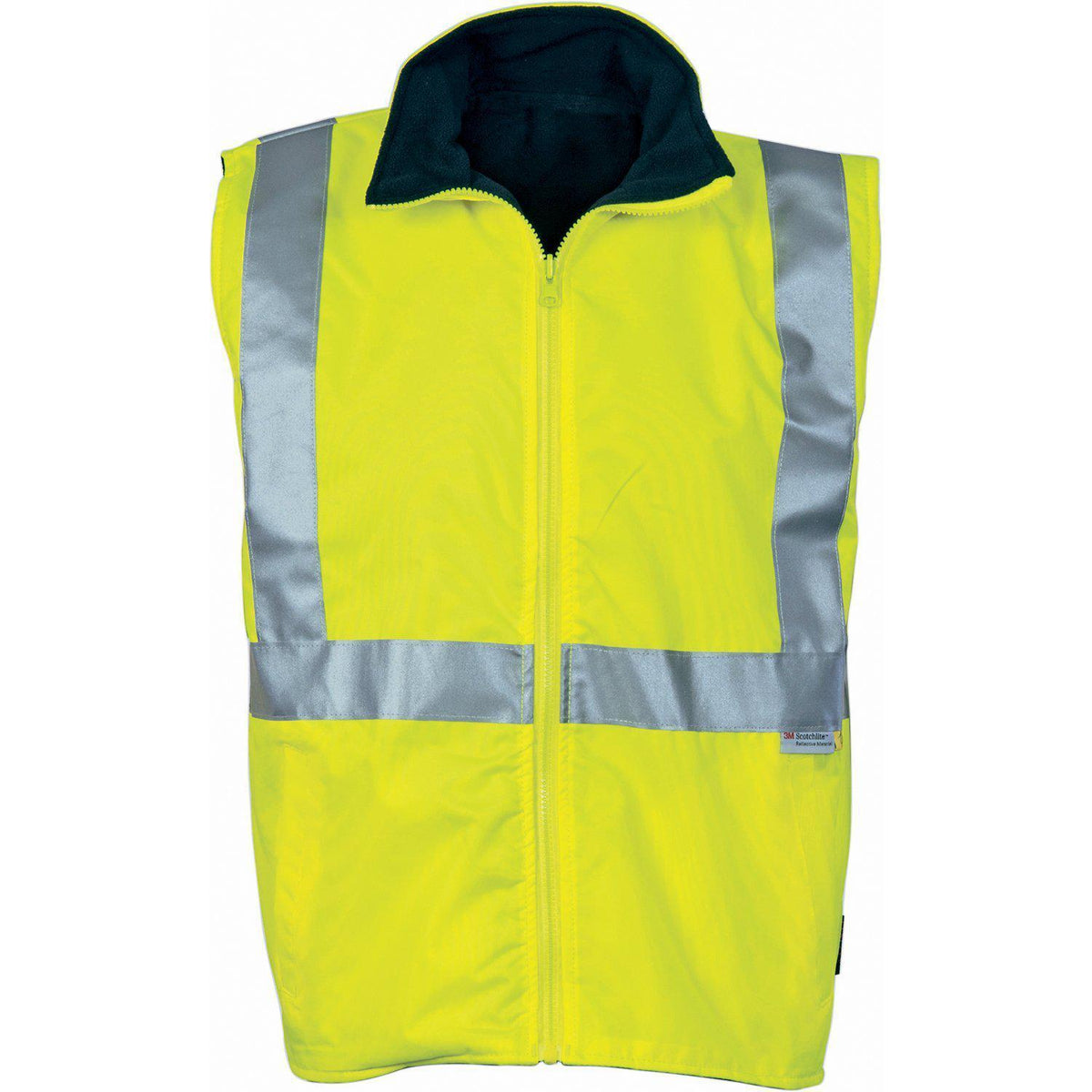 DNC Taped HiVis Reversible Vest - 3865-Queensland Workwear Supplies