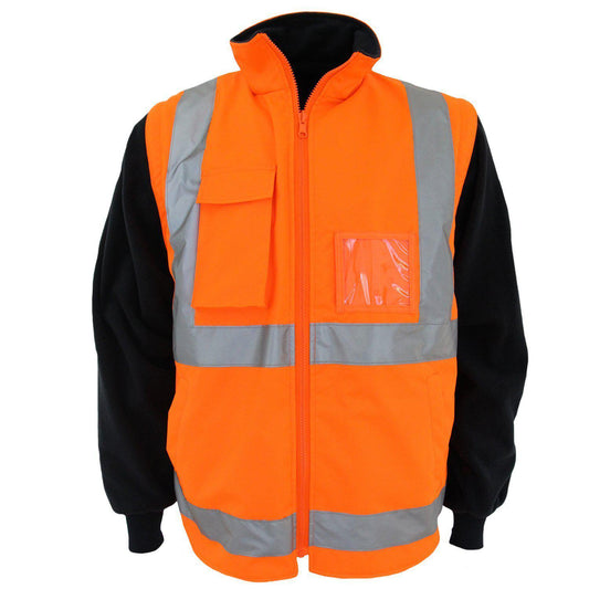 DNC Taped HiVis Reversible Vest - 3965-Queensland Workwear Supplies