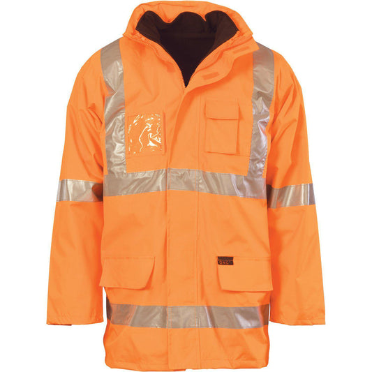 DNC Taped HiVis X-Back “6in1” Jacket - 3997-Queensland Workwear Supplies