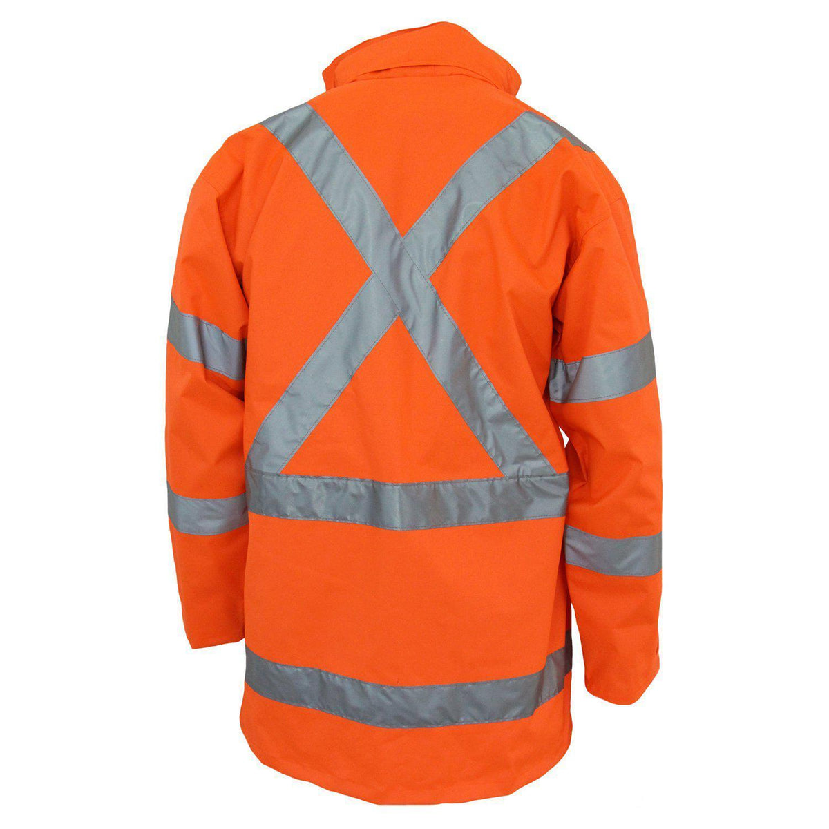 DNC Taped HiVis X-Back "6in1" Rain Jacket - 3797-Queensland Workwear Supplies