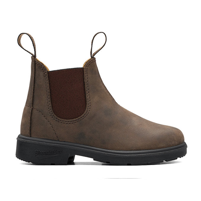 Blundstone Kids Rustic Brown Elastic Side Boot  565 | The Boot Shed