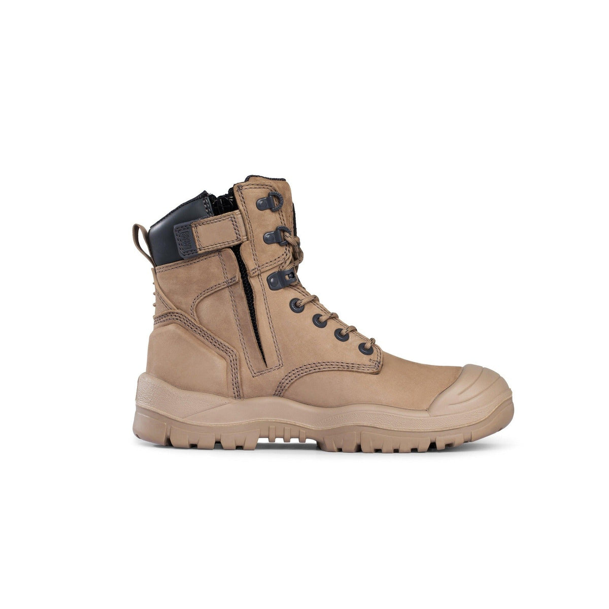 Mongrel Stone High Leg ZipSider Boot w/ Scuff Cap - 561060 blue-heeler-boots