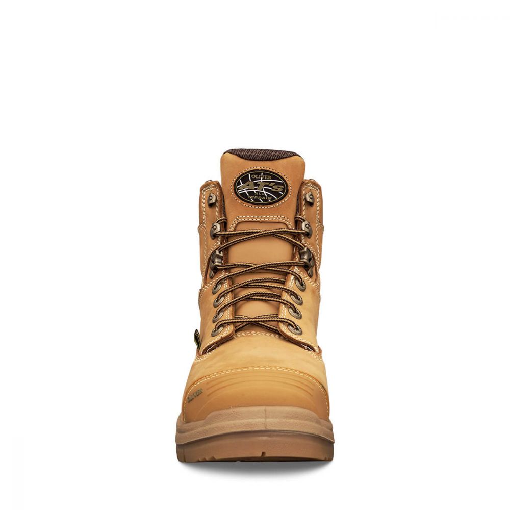 Oliver Wheat Lace Up Metatarsal Guard Boot - 55-336 blue-heeler-boots