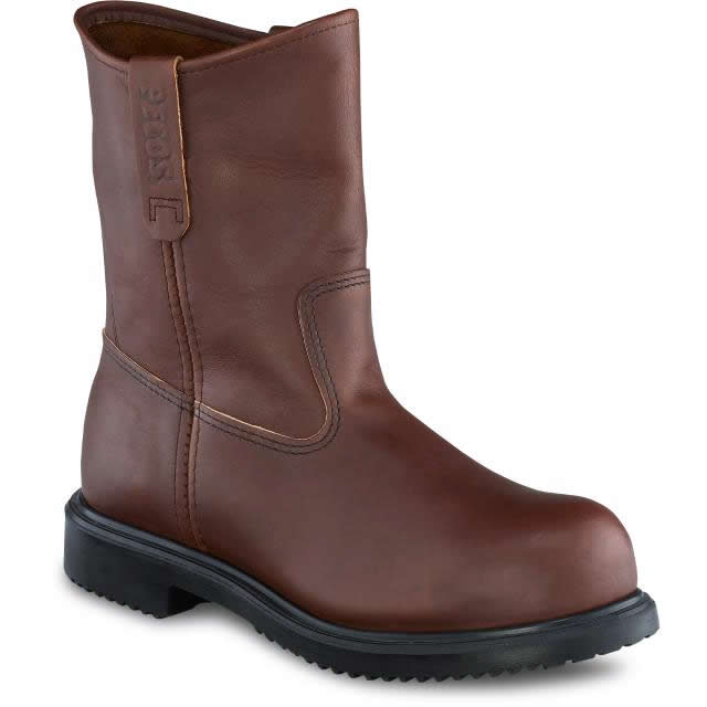 Redwing Steel Toe Pull On 9" Oil Tan Super Sole 8241 blue-heeler-boots