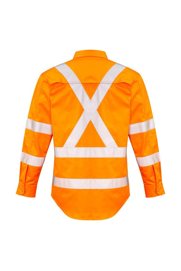  Syzmik Mens Hi Vis X Back Taped shirt ZW690 | Syzmik | Fashion Biz Online